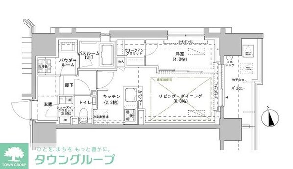 パークスフィア牛込神楽坂の物件間取画像
